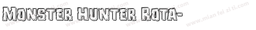 Monster Hunter Rota字体转换